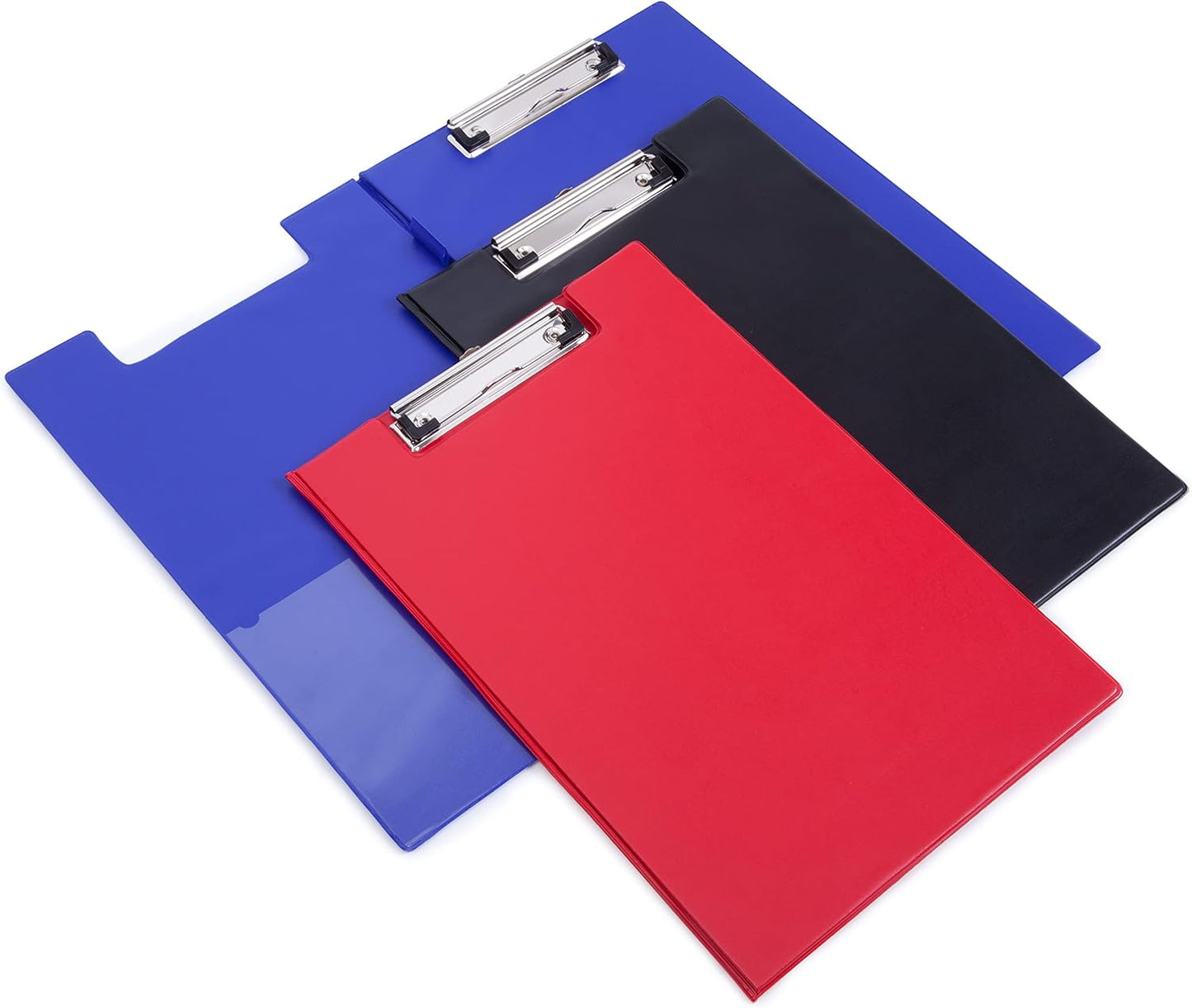 Rapesco VFDCB0R3 Foldover Clipboard with Pocket, A4+, Red