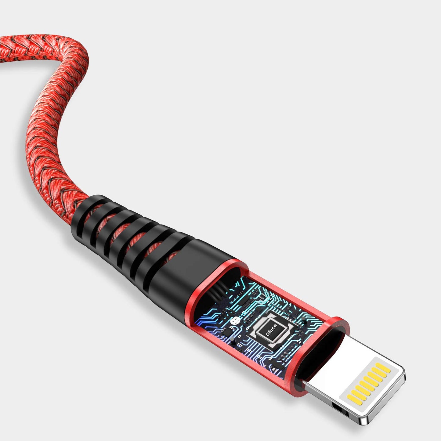 Ofuca iPhone Charger Cable, Lightning Cable 3Pack 6FT/1.8M iPhone Charger Braided Long iPhone USB Fast Charging Cable Compatible with iPhone 14/13/12/11/Pro/Xs Max/X/8/7/Plus/6S/6/SE/5S iPad and More