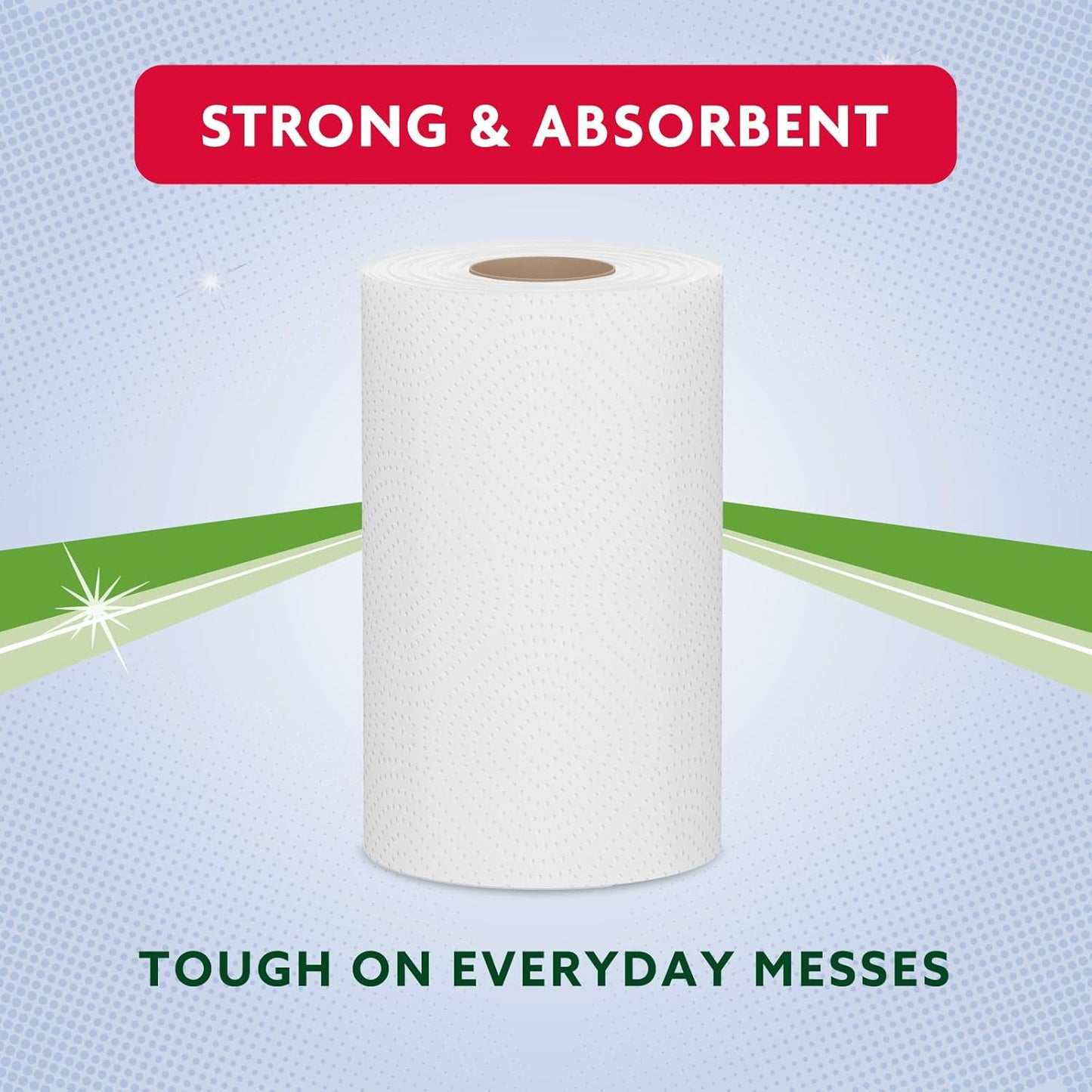 by Amazon Classic Kitchen Roll, 3-ply, Strong and Absorbent, 3 Rolls (1 Pack of 3), 80 Sheets per Roll, FSC Certified