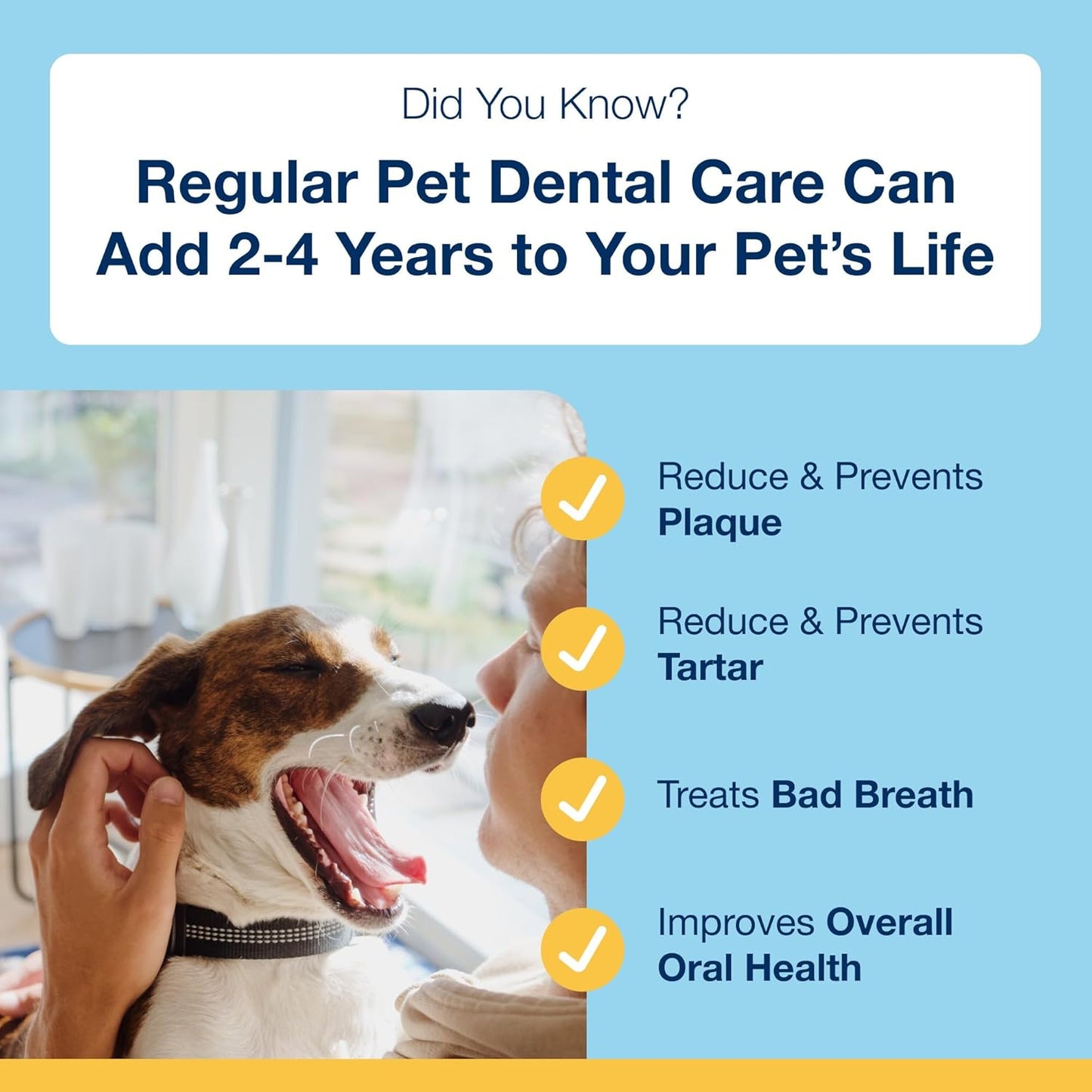 ProDen PlaqueOff Powder for Dogs & Cats, Tartar & Bad Breath Remover 100% Natural Teeth Cleaner and Plaque Remover 60 g