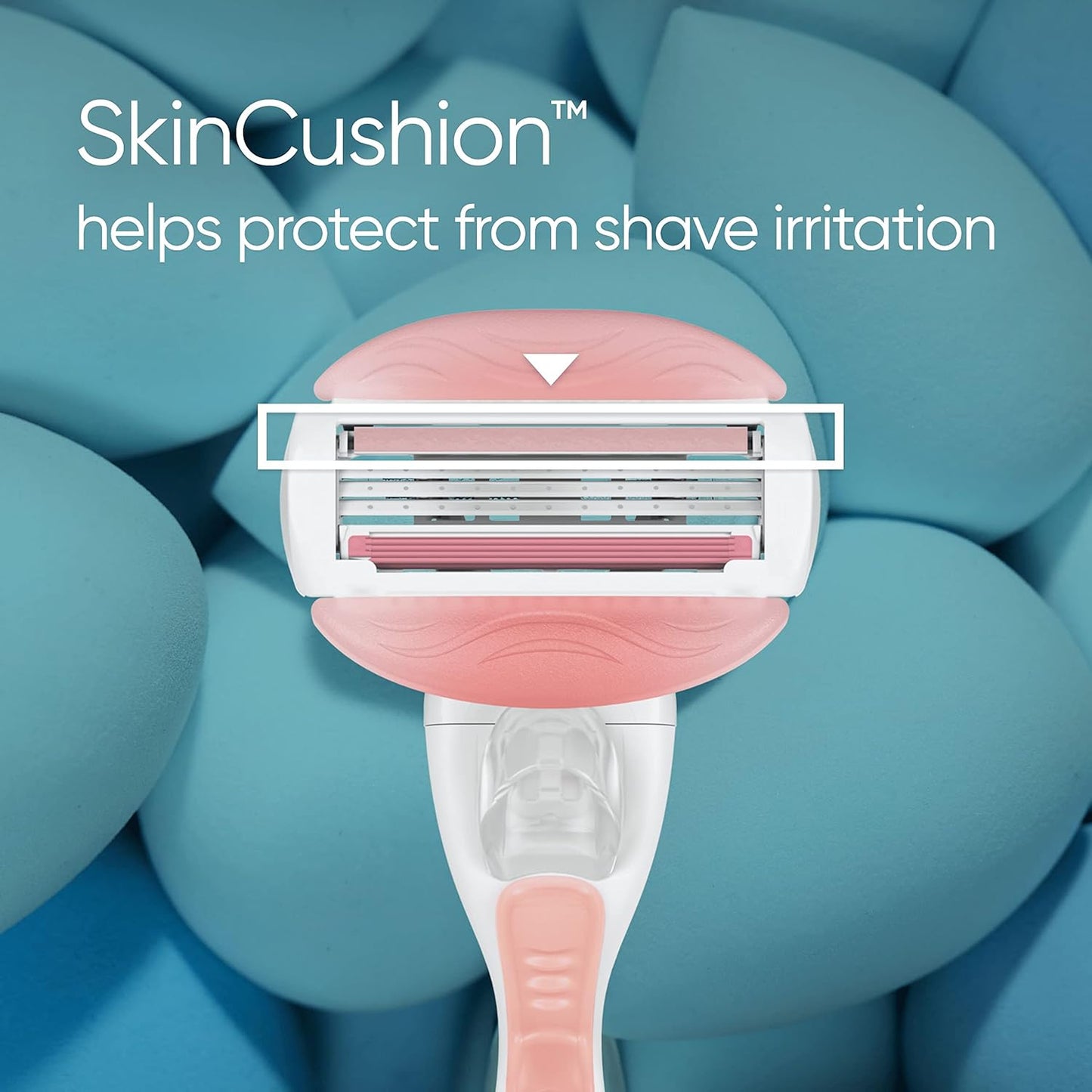 Gillette Venus Comfortglide Spa Breeze Women's Razor Blade Refills, Pack of , 3 built-in blades for a smooth, close shave that lasts
