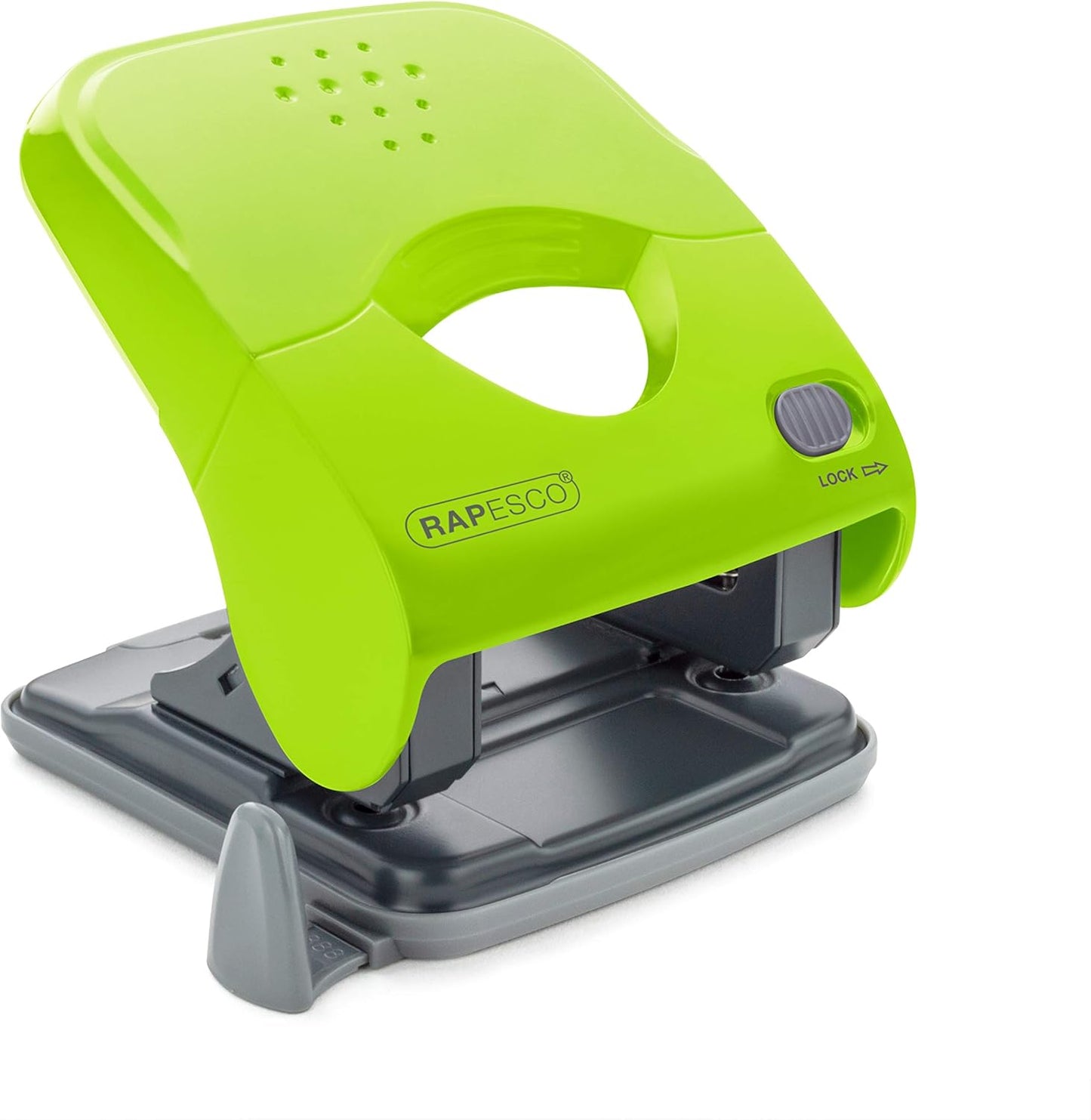 Rapesco 1529 X5-40ps Less Effort 2 Hole Punch, 40 Sheet Capacity, Green