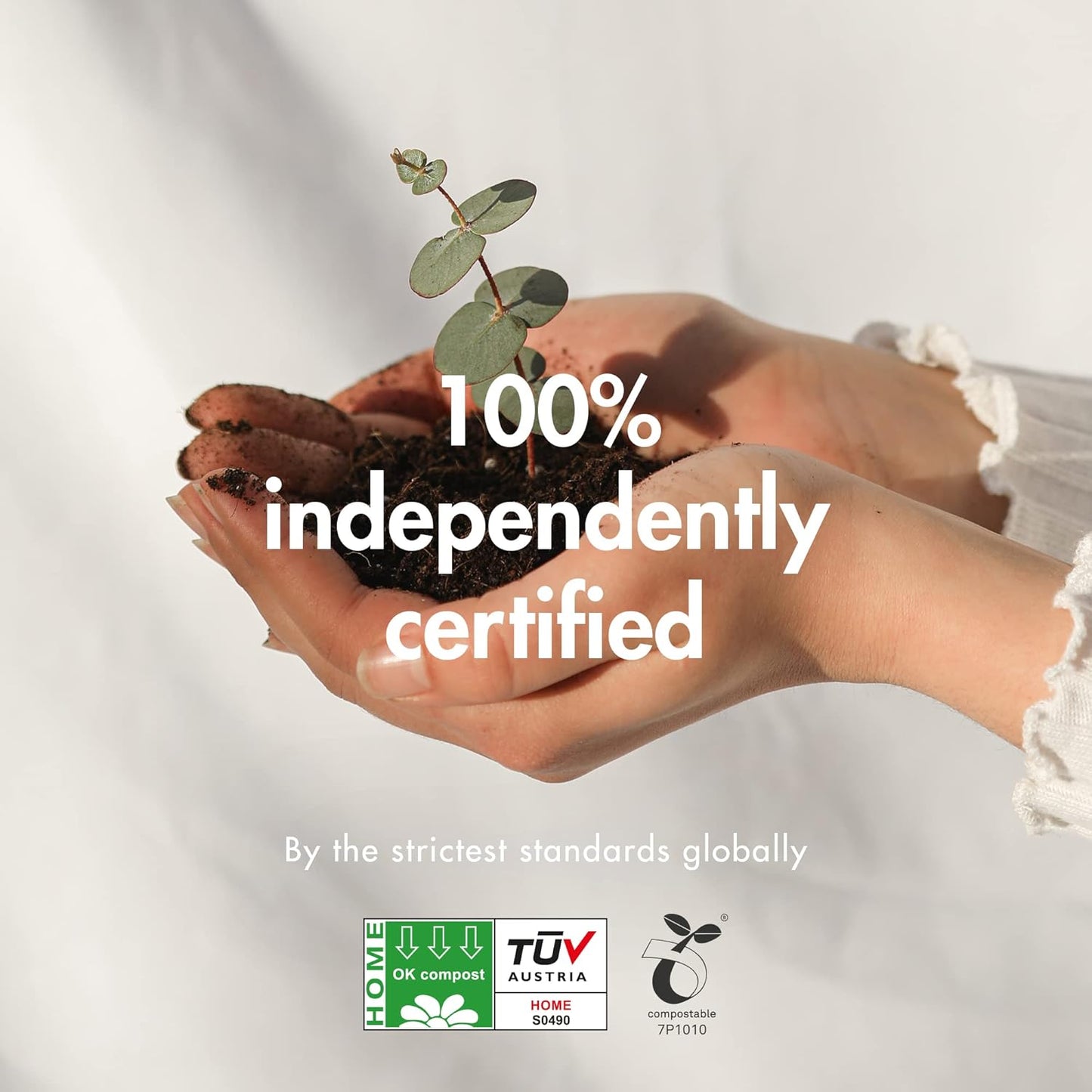 Eco by Naty Ecological Disposable Bags - Baby Nappy Sacks, 100% Compostable and Biodegradable (Pack of 50 pieces)