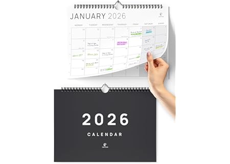 Wall Calendar 2026 UK Efficient