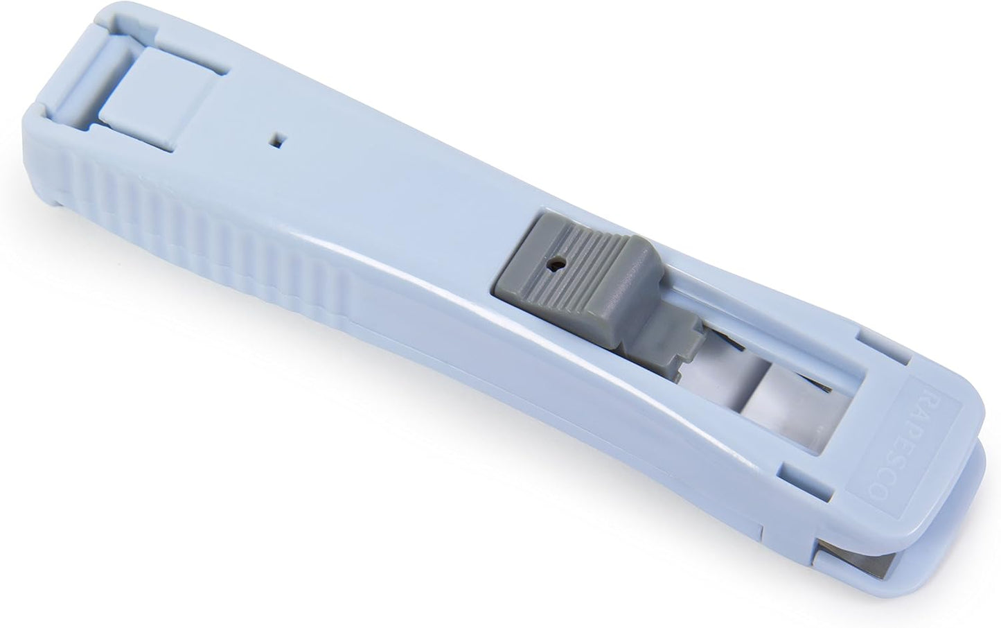 Rapesco 1366 Supaclip 40 Powder Blue Dispenser and 25 Stainless Steel Clips