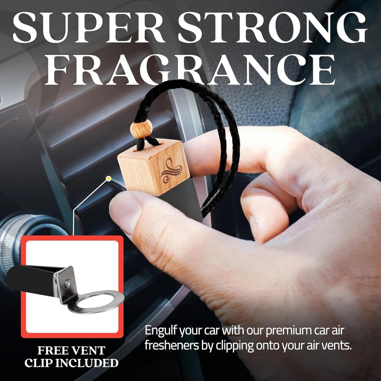 Creed Car Air Freshener for Men | Aventos Perfume Inspired Car Fragrances | Strong Car Freshener with Car Odour Eliminator Technology | Creed Air Freshener Car | GREED Car Scent by Perfa