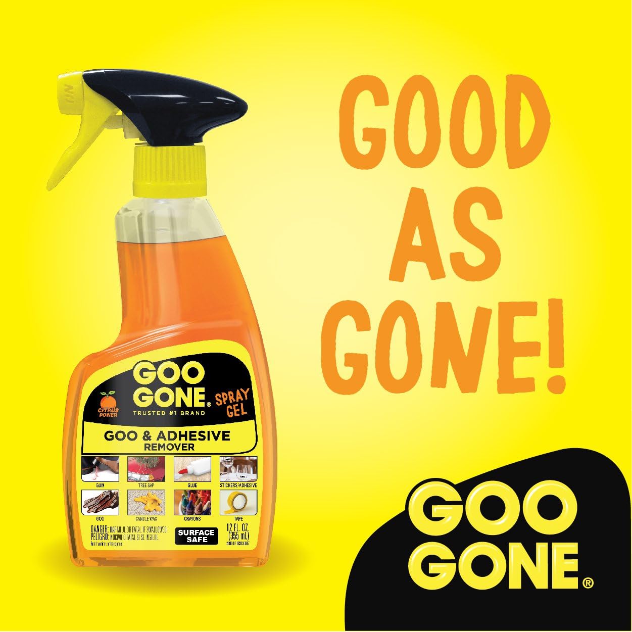 Goo Gone -Adhesive Remover Spray Gel-355 ml