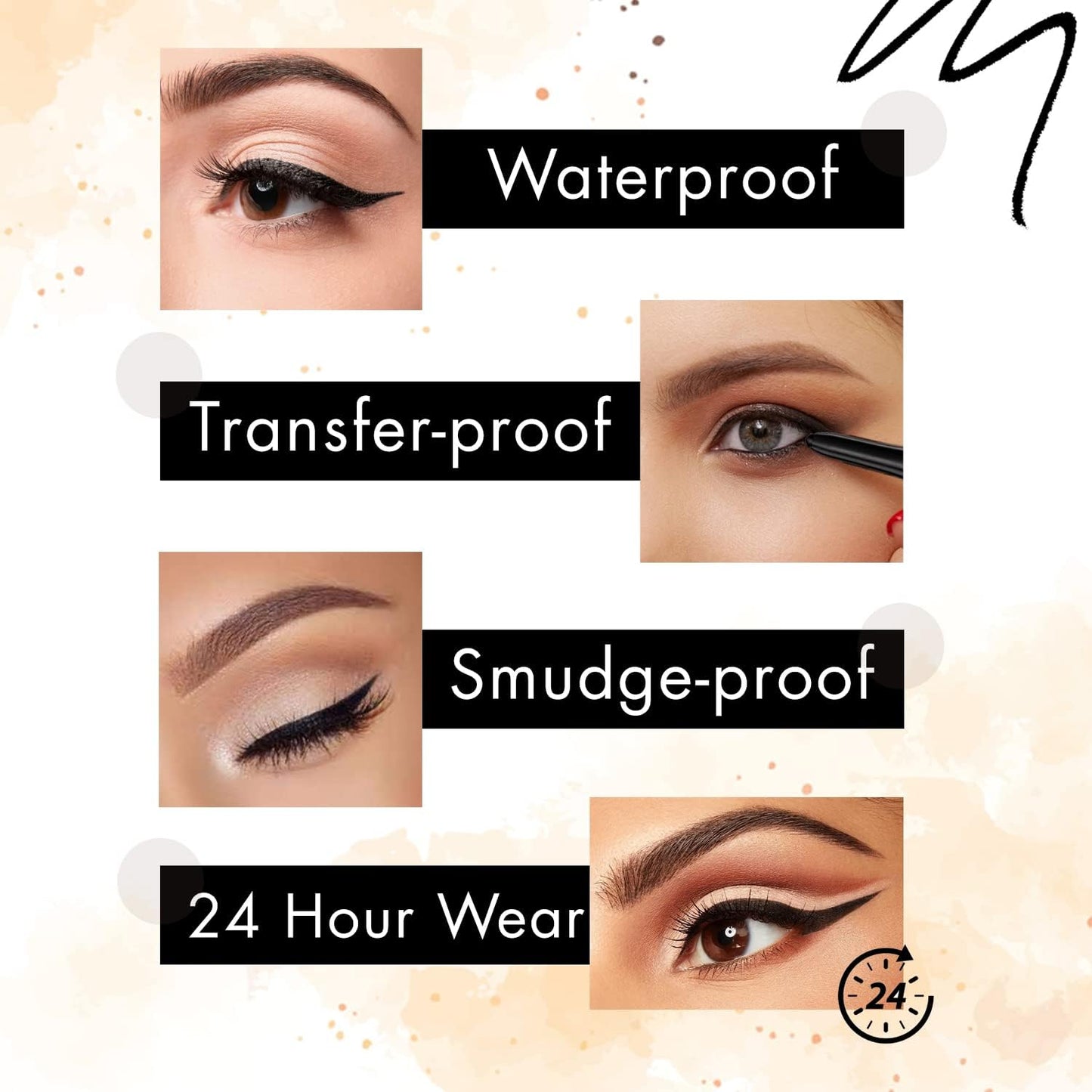 Rimmel London Scandaleyes Exaggerate Eye Definer, 001 Intense Black, 0.35g