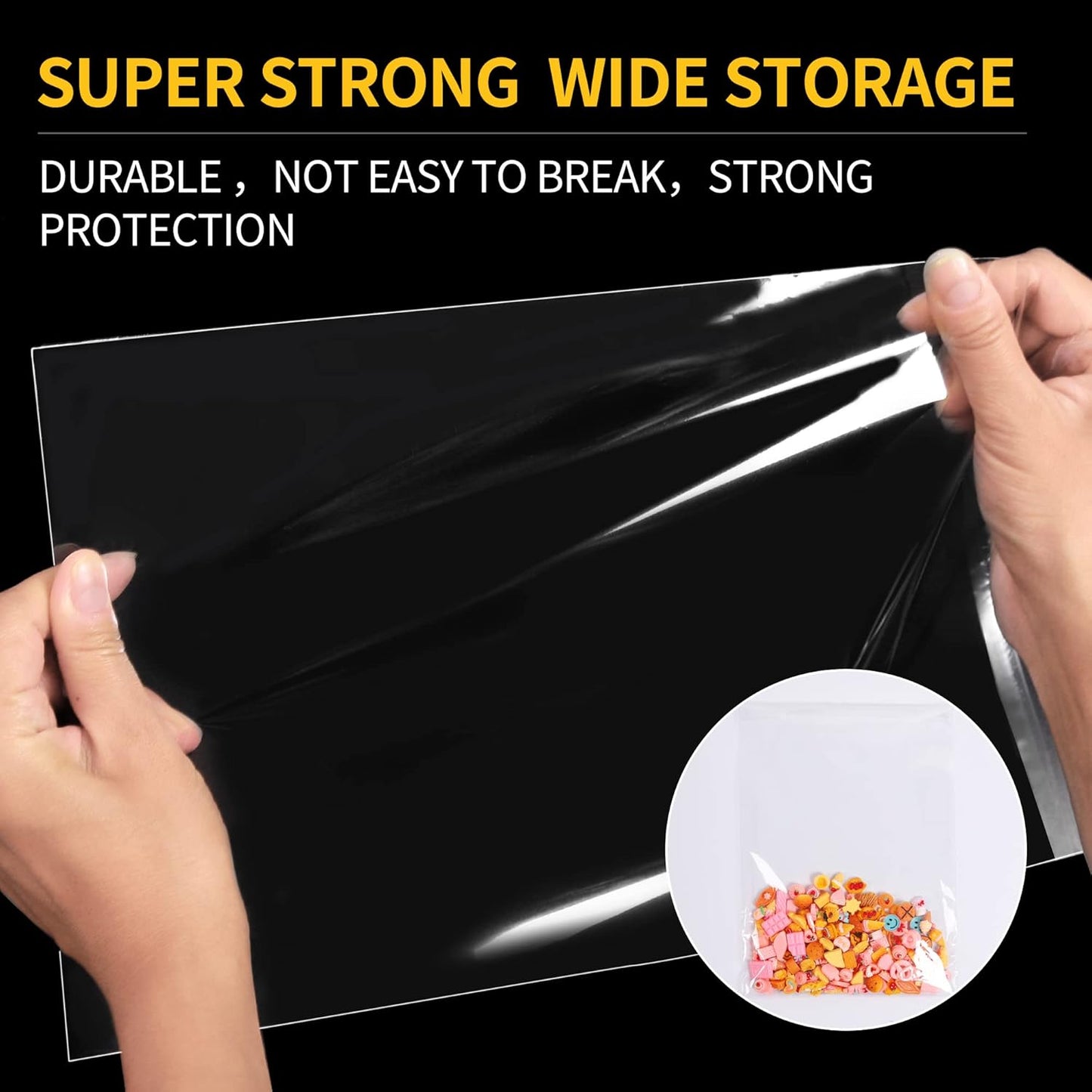 A4 Clear Self-adhesive Bags 100 Pack, 22x30CM Self Sealing Cellophane Display Bags/Sealable Bags, Food Safe, A4 Cello Bags OPP for Cookies,Cards,Envelopes,Pictures