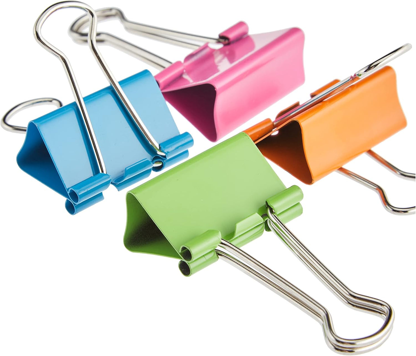 Rapesco FBC32COL 32 mm Foldback Clips, Assorted Colours, Pack of 10
