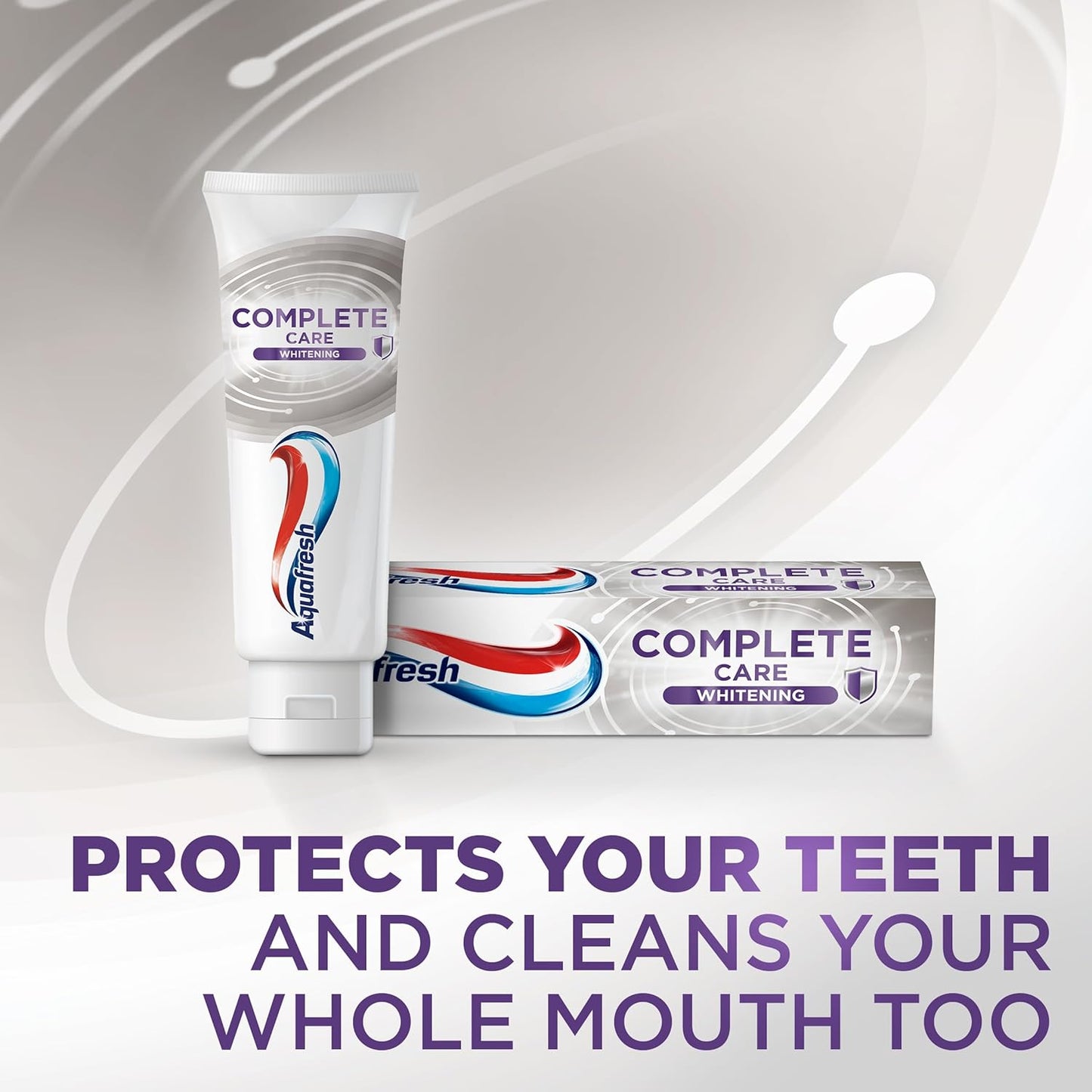 Aquafresh Complete Care Whitening Toothpaste, Helps Restore Your Teeth’s Natural Whiteness, Actively Deep Cleans and Freshens Whole Mouth, 100ml