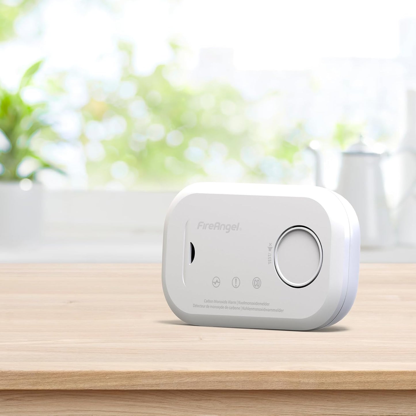 FireAngel Carbon Monoxide Alarm and Detector - FA6813 10-Year Sensor Life CO Alarm for Home with AA Batteries - Travel, Portable Carbon Monoxide Detector - CO Detector Monitor with Test Button