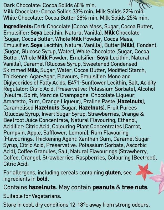 Holdsworth Chocolates Occasions Collection - Just For You Gift Box Filled with Handmade Truffles and Assorted Milk, Dark and White Chocolates Perfect for gifting 110g