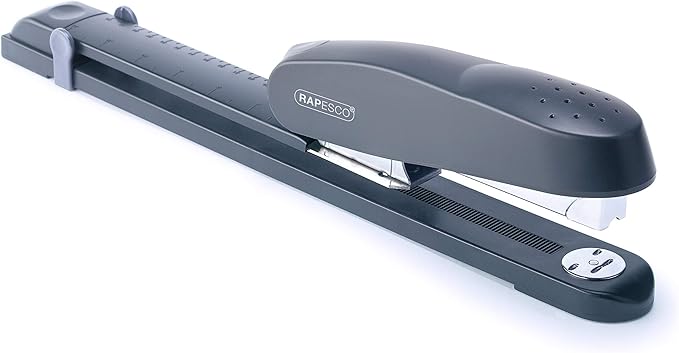 Rapesco R79026A3 ECO 790 Heavy Duty Long Arm Stapler, 50 Sheet Capacity, Charcoal