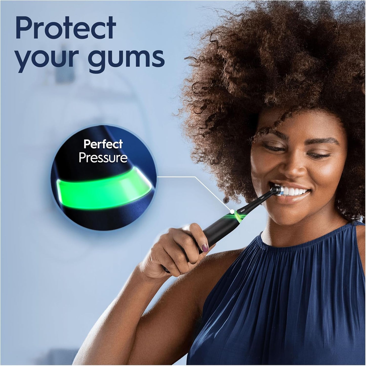 Oral-B iO3 Electric Toothbrush, 2 Toothbrush Heads, Pressure Sensor, Toothbrush for Adults with Travel Case, Gift Ideas for Him/Her, Matt Black