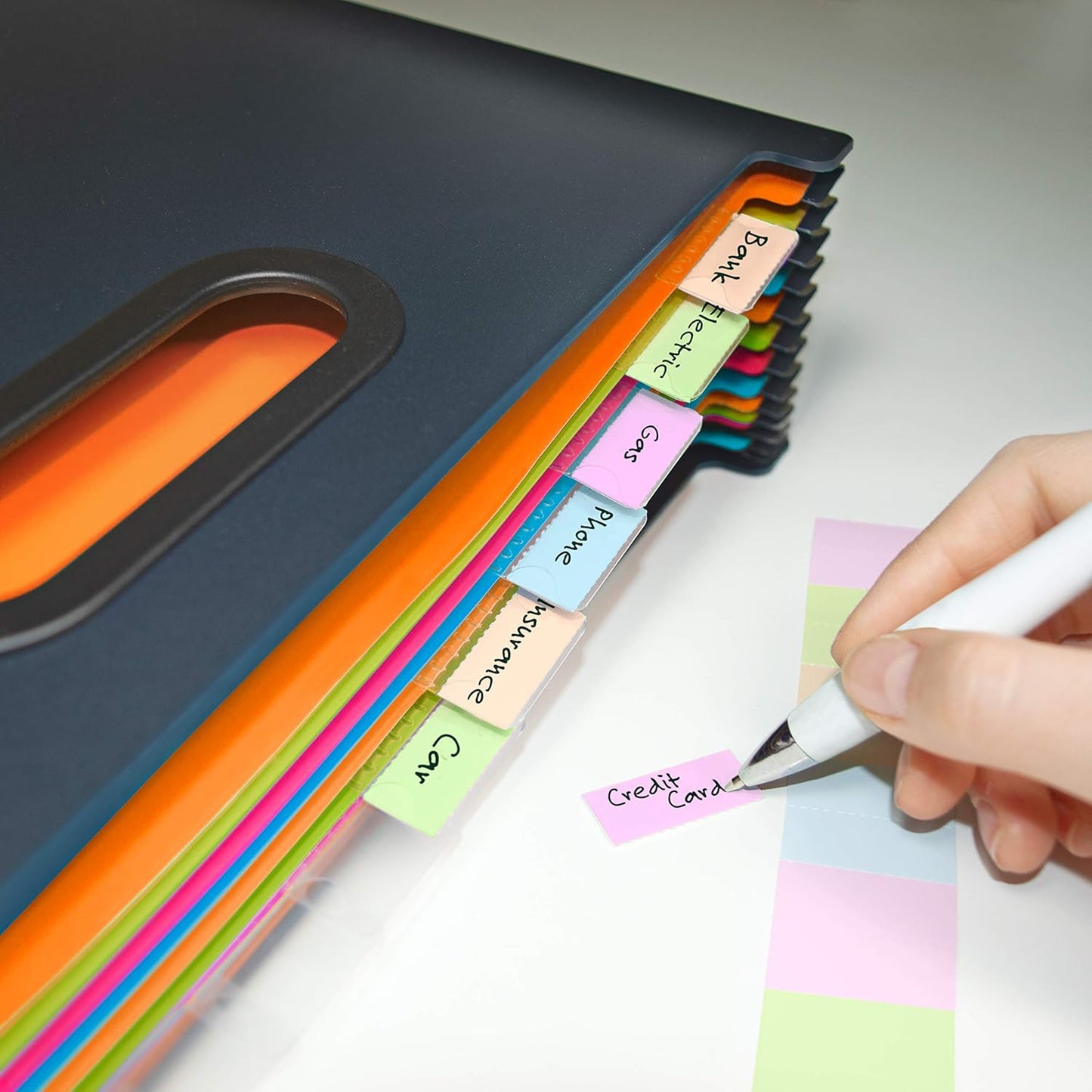 Rapesco 1552 SupaFile Plus 26-Part Desktop Expanding File Organiser Oversized to Fit Files and Folders up to 38.5 cm Wide, A4+