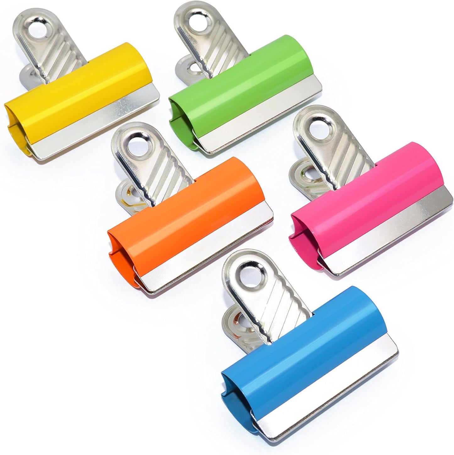 Rapesco RCB60COL 60 mm Letter Clips, Assorted Colours, Pack of 10