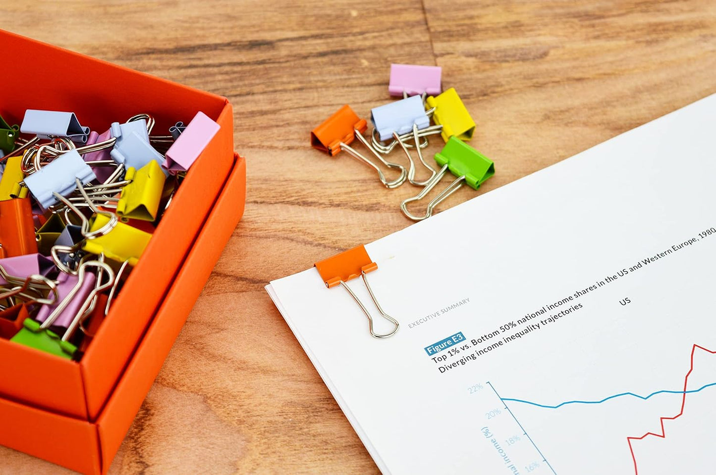 Rapesco 1490 19 mm Foldback Clips, Powder Blue, Pack of 80