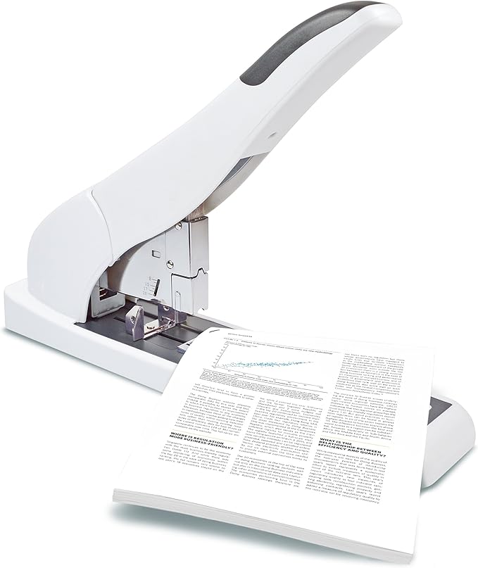 Rapesco 1397 ECO HD-210 Heavy Duty Stapler, 210 Sheet Capacity, Soft White