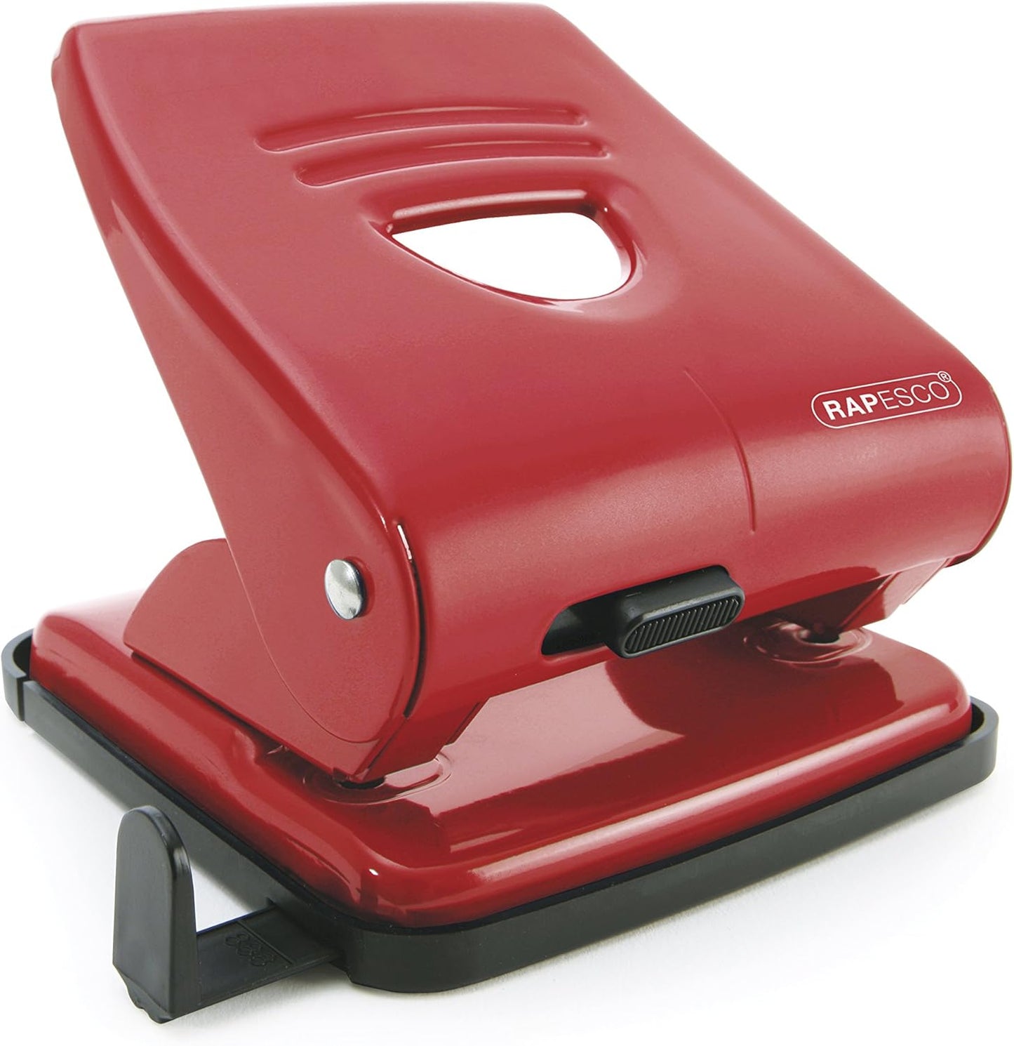 Rapesco PF827AR1 827 2-Hole Metal Punch, 30 Sheet Capacity, Red