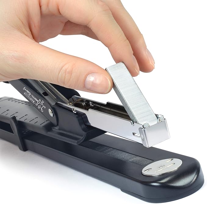 Rapesco A590FBA3 Germ-Savvy Antibacterial, Marlin Long Arm Stapler, Black