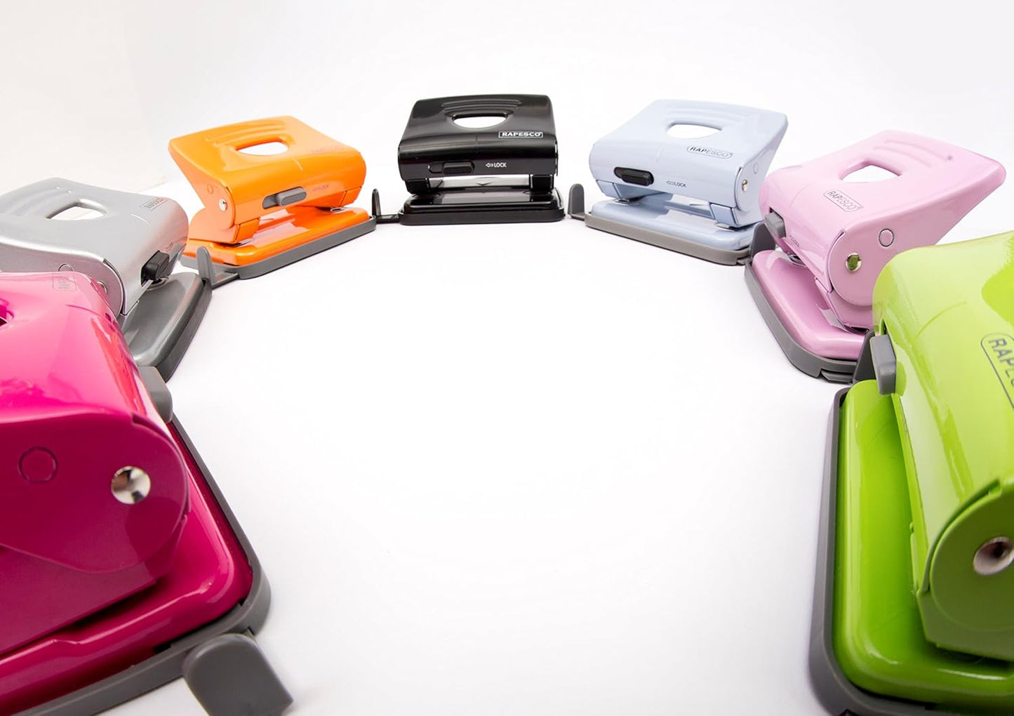 Rapesco 1029 825 2-Hole Metal Punch, 25 sheet Capacity, Silver