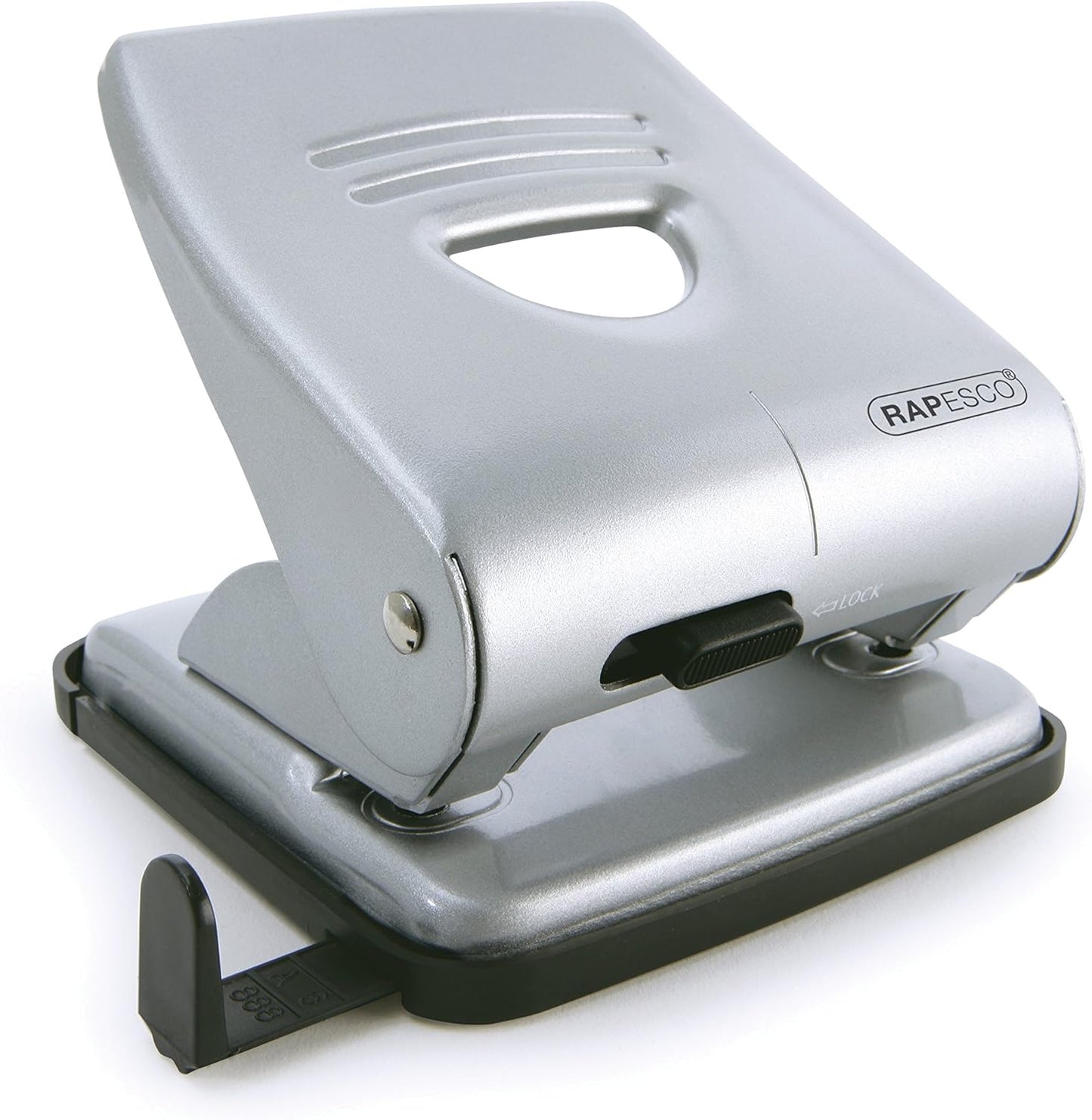 Rapesco 1023 827 2-Hole Metal Punch, 30 Sheet Capacity, Silver