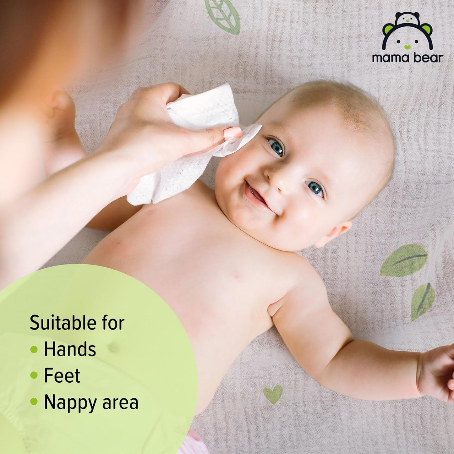 Amazon Brand - Mama Bear Fresh Lightly Fragranced Baby Wipes, 1008 Count (18 Packs of 56), Packaging May Vary