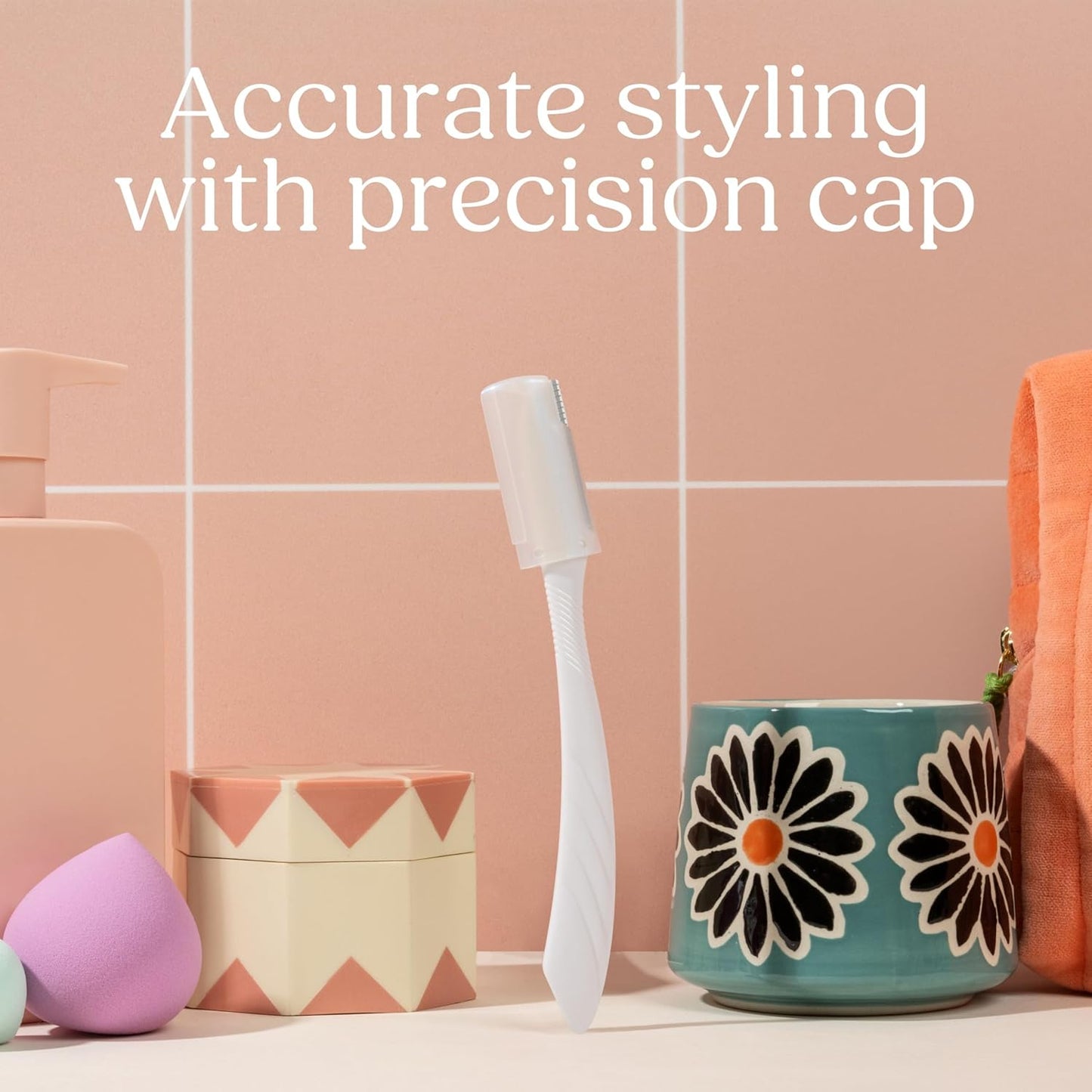 WILKINSON SWORD - Intuition Eyebrow Shaper for Women | Facial Hair Remover and Trimmer | Exfoliating Dermaplaning Tool | Pack of 3 Disposable Razors