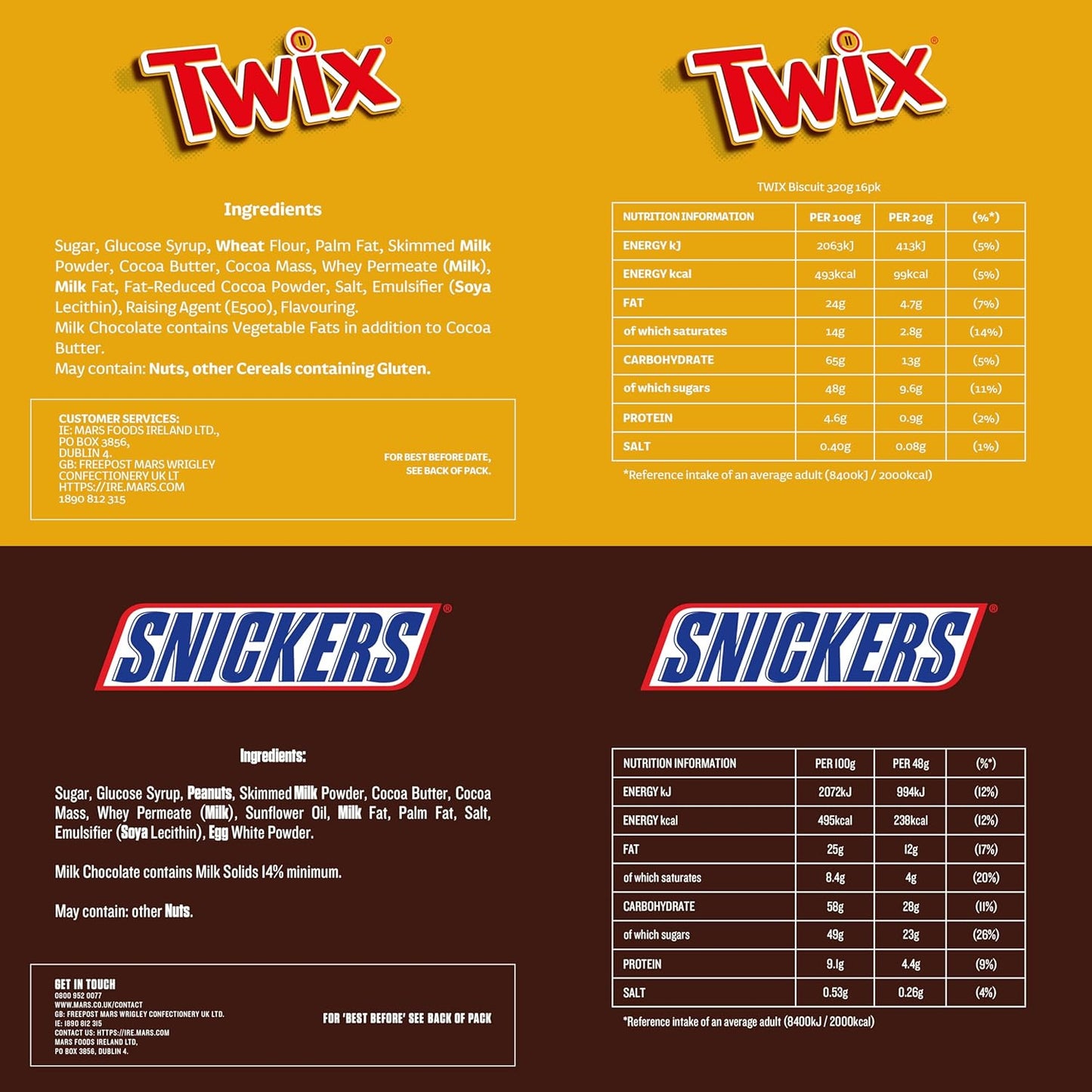 1.4kg Mixed Bulk Chocolate Box, M&M's, Snickers, Twix & More, 30 x Milk Chocolate Bars & Bags, Ideal for Gift, Snacks or Hamper