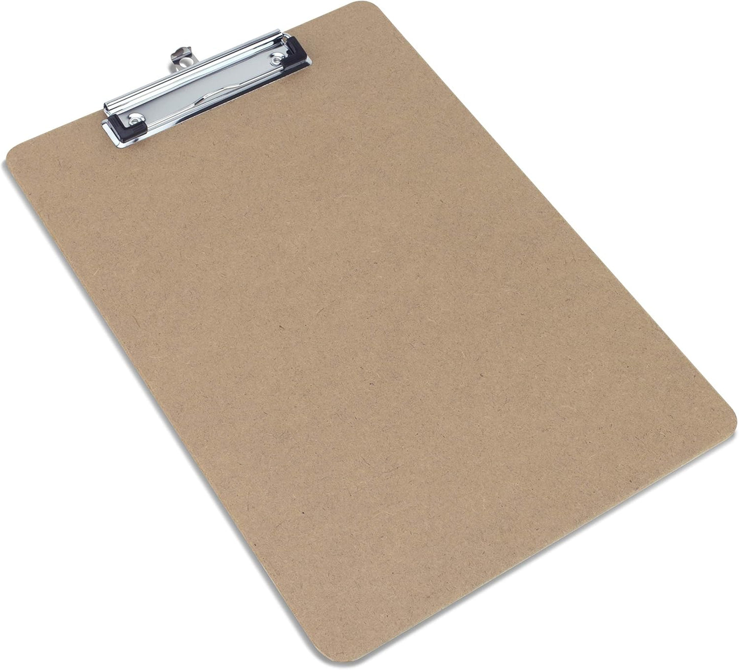 Rapesco 1608 Business Pack: 12 Standard Hardboard Clipboards, A5, Brown
