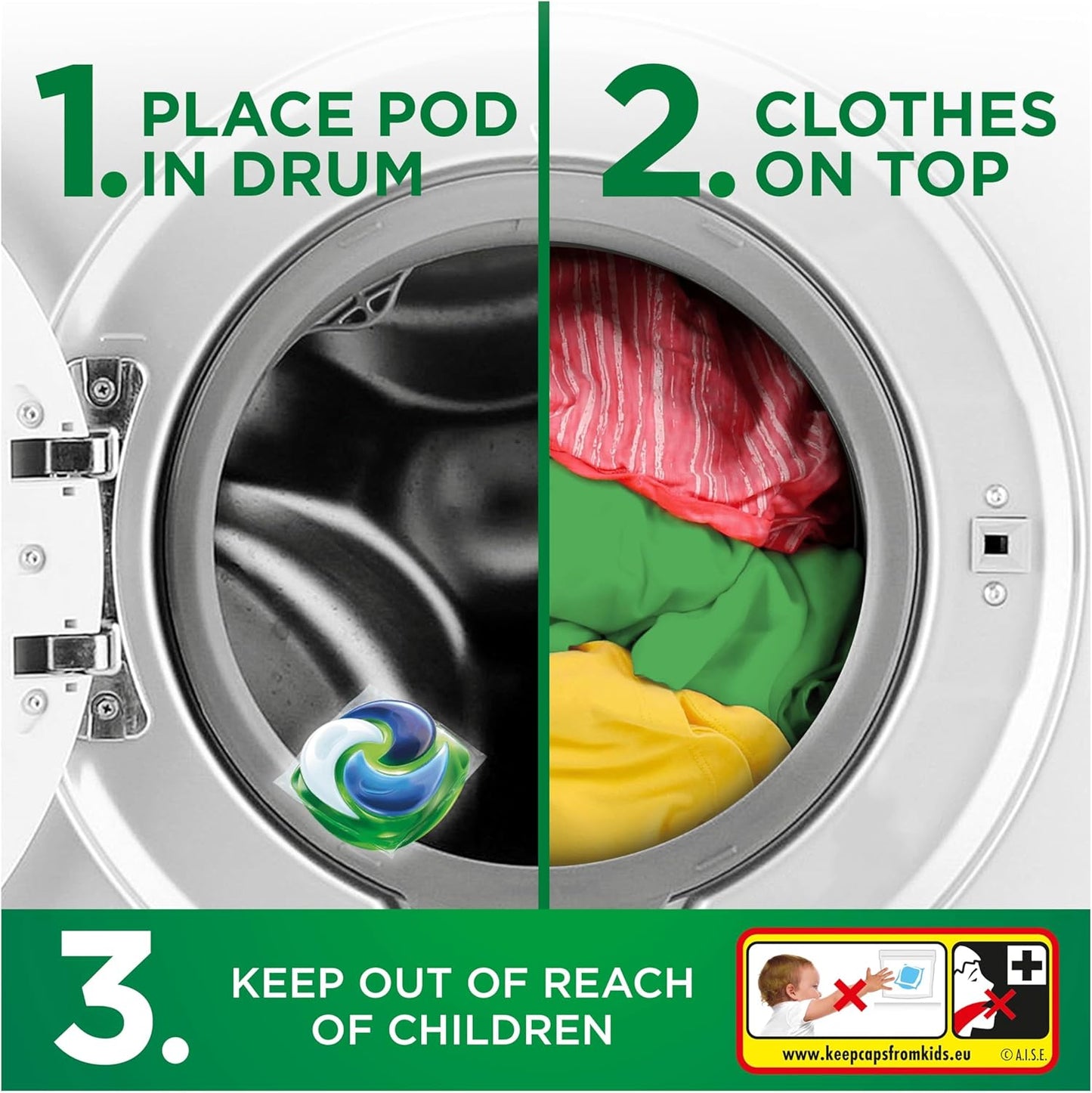 Ariel Platinum PODS, Washing Liquid Laundry Detergent Capsules 52 Washes, +Touch Of Febreze Odour Defence, Extra Stain & Odour Removal