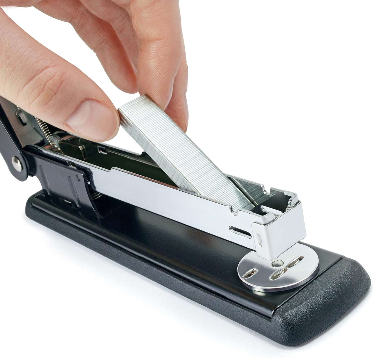 Rapesco R54500B2 Germ-Savvy Antibacterial, Marlin Full Strip Metal Stapler, Black