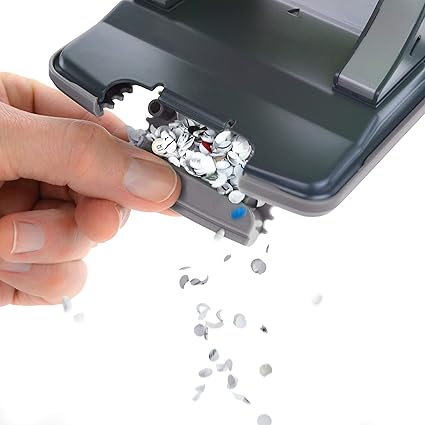 Rapesco 1623 Germ-Savvy Antibacterial, ECO Luna Less Effort Stapler & ECO X5-40ps Less Effort Hole Punch Set, Black