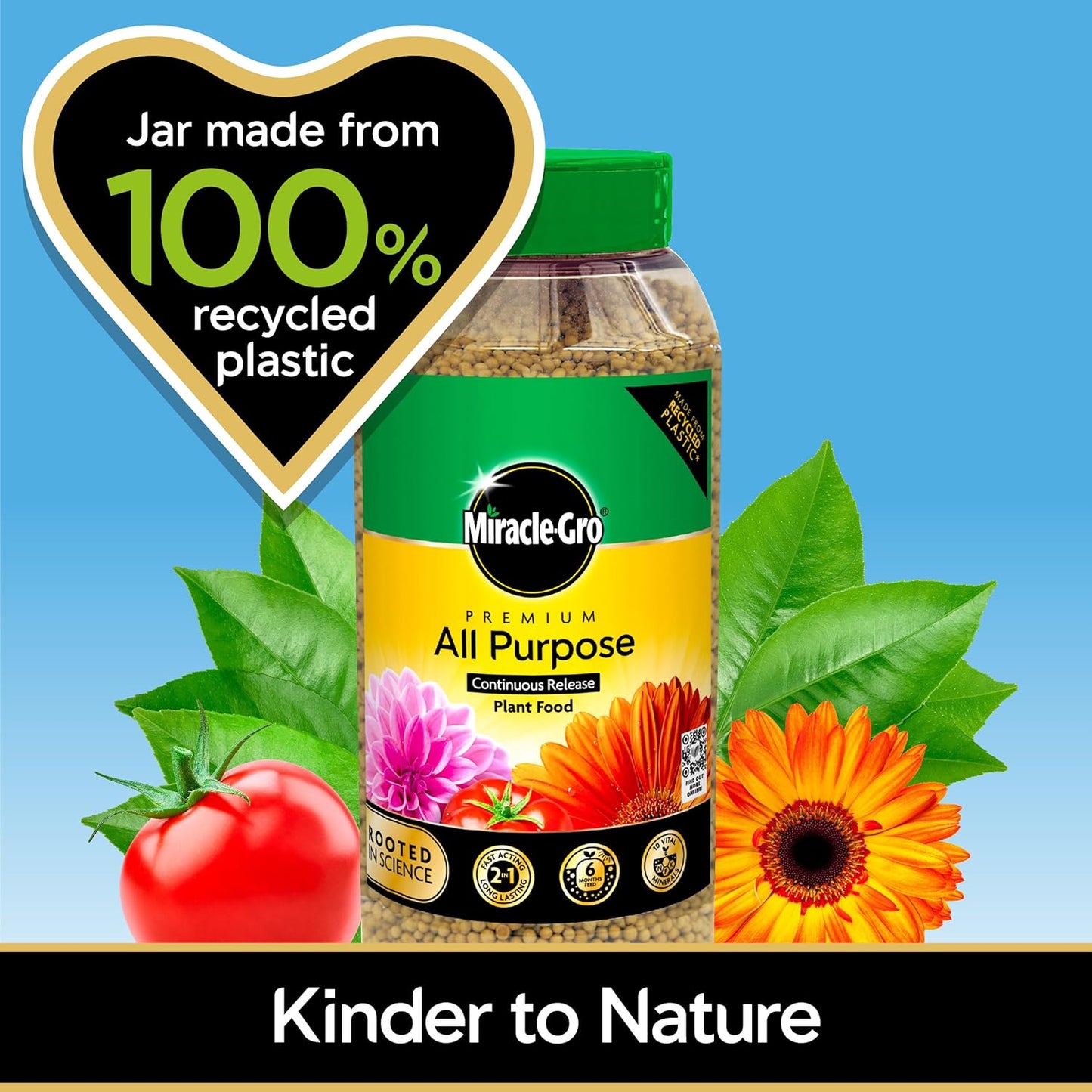 Miracle-Gro Continuous Release All Purpose Plant Food, 900G, White