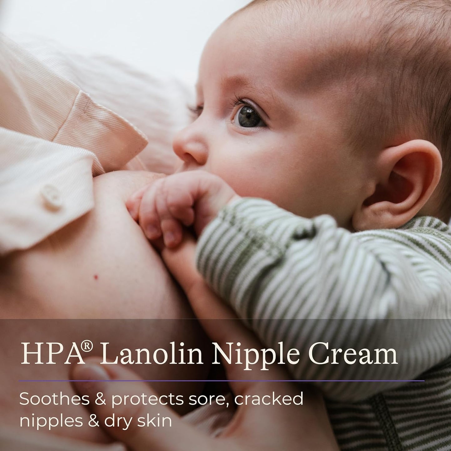 Lansinoh HPA Lanolin Nipple Cream for sore nipple & cracked skin, 100% natural single ingredient, breastfeeding essential, tasteless, odourless, hospital bag, moisturising, 40ml