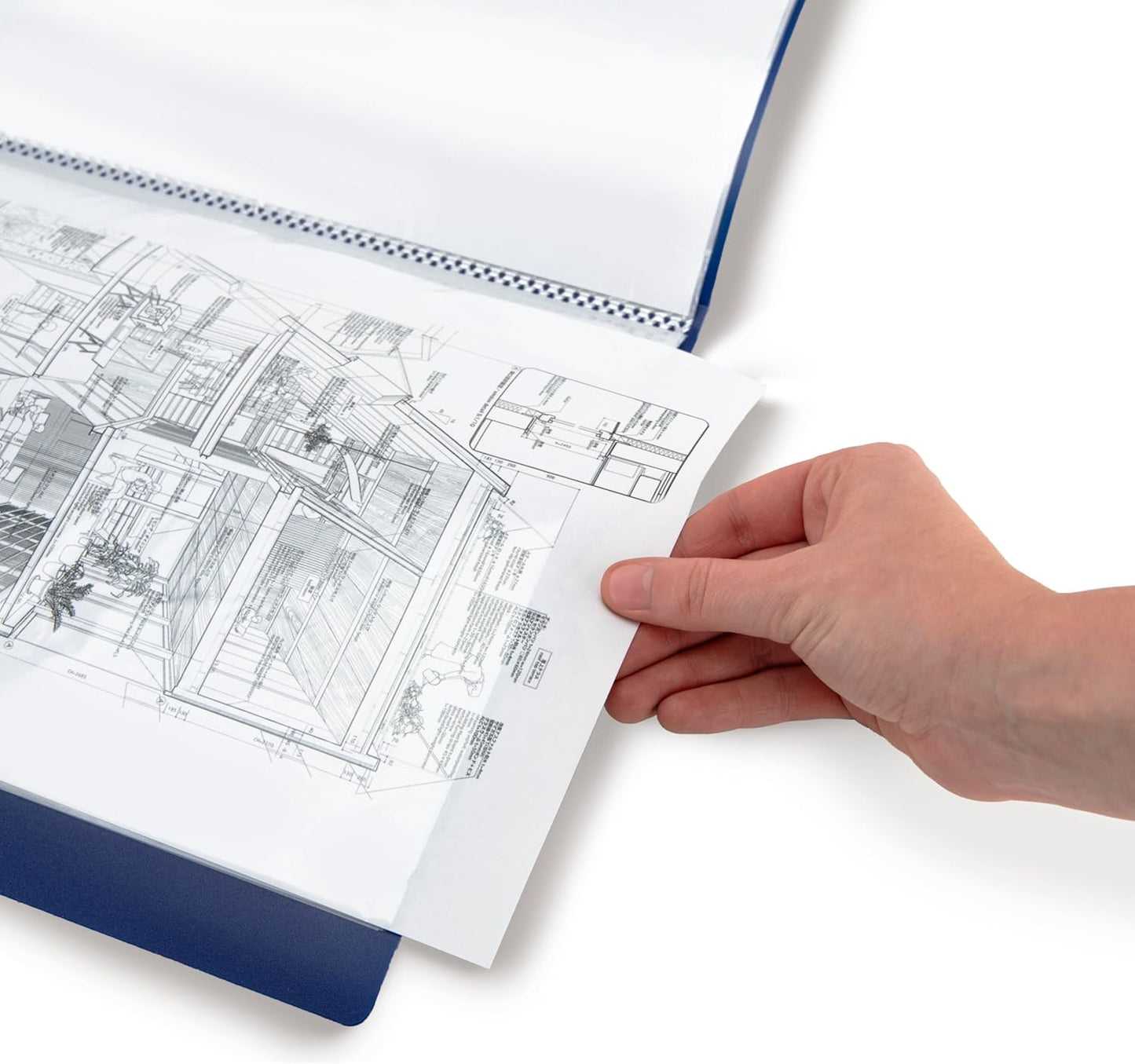 Rapesco 0910 A4 Soft Cover Presentation Display Book with 20 Pockets, Blue