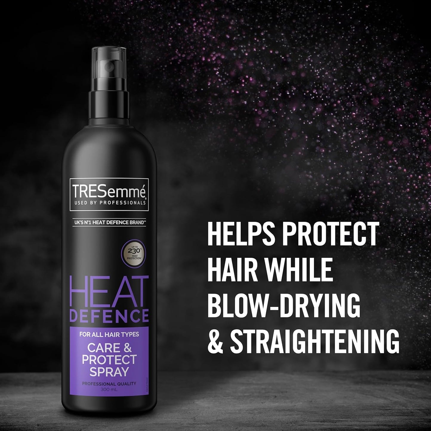 TRESemme Care & Protect Heat Defence Spray UK’s no. 1 heat defence brand** heat protection up to 230°C* 300 ml