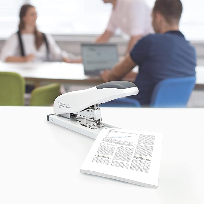 Rapesco 1386 ECO HD-100 Heavy Duty Stapler, 100 Sheet Capacity, Soft White