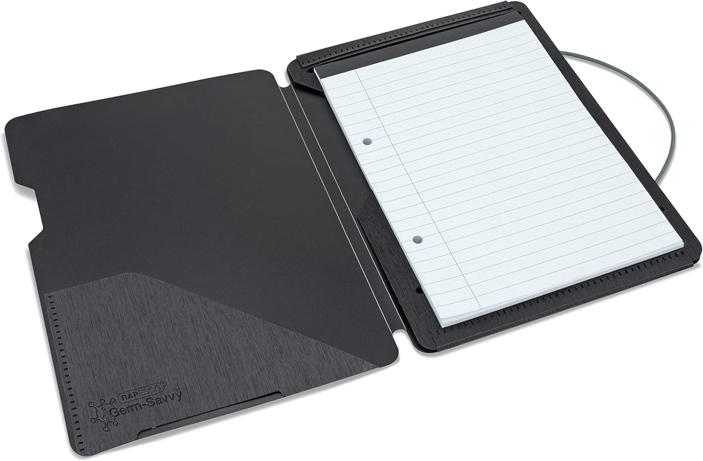 Rapesco 1637 Conference Portfolio Folder and 3 x Refill Pads with 160 Sheets, A5, Black
