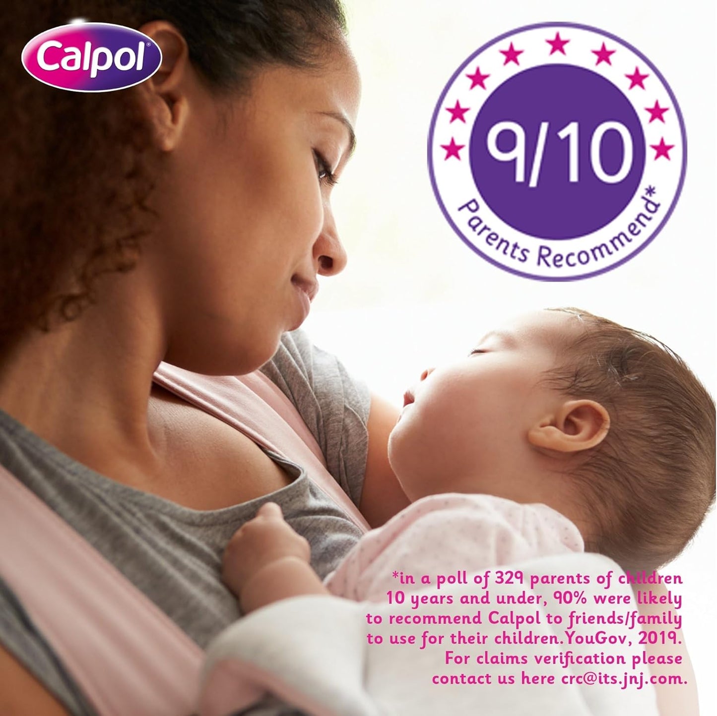 Calpol Sugar-Free Infant Suspension Paracetamol (1 x 100ml), Strawberry Flavour Calpol Infant with Paracetamol for Fever & Pain Relief, Suitable for 2+ Months Babies & Kids