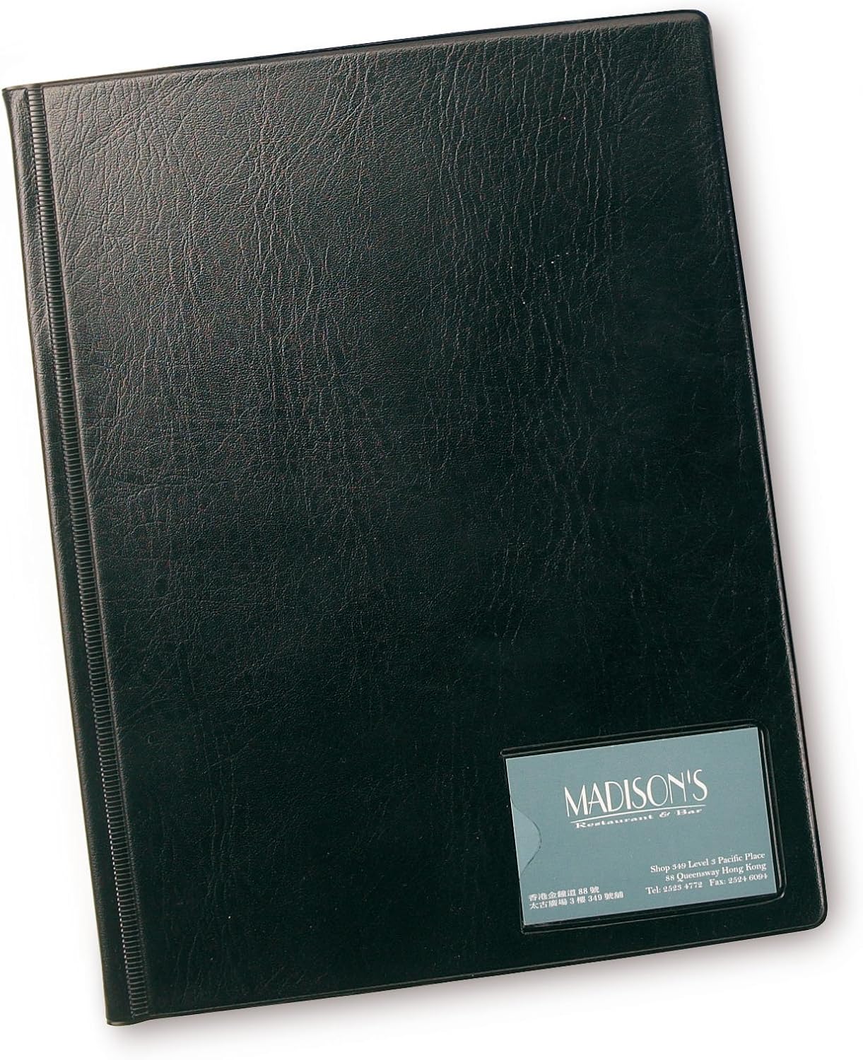 Rapesco DKA412B2 A4 Hardbacked Display Book - 12 Clear Pockets - Black