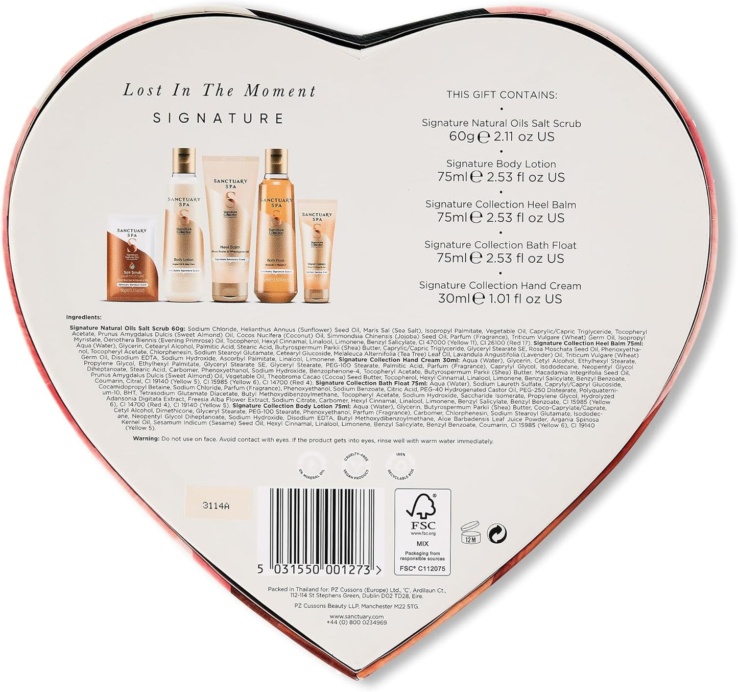 Sanctuary Spa Lost In The Moment Gift Set, Vegan, Gift For Women, Gift For Her, Womens Gift Sets
