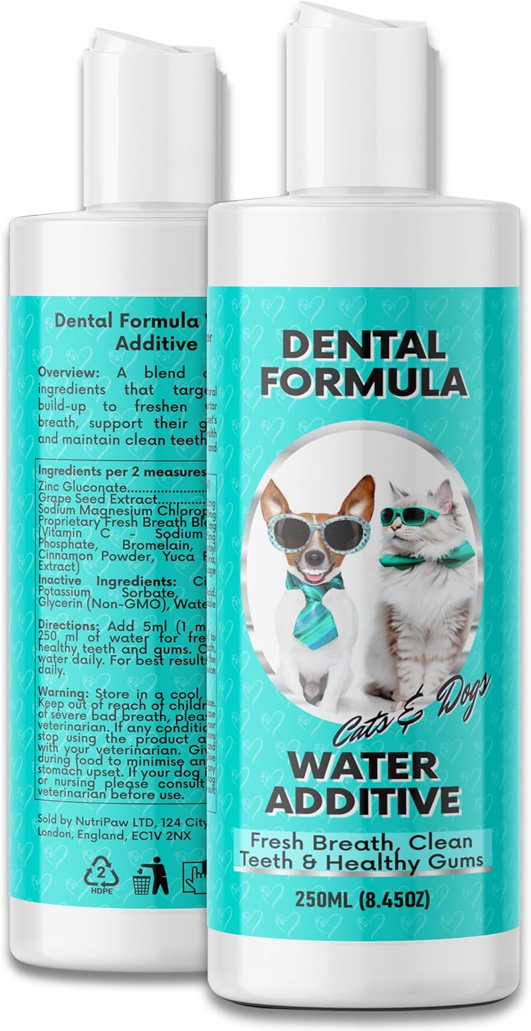 NutriPaw Dental Formula Water Additive For Dogs & Cats