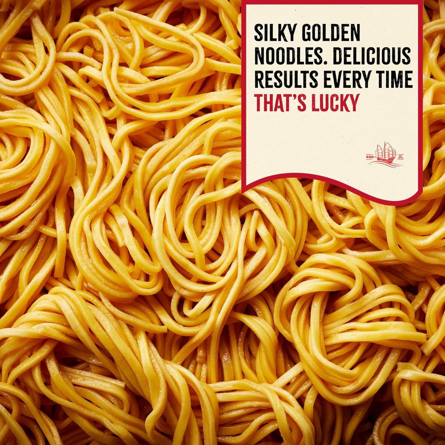 LUCKY BOAT Thick Chow Mein Noodles | 1 x 350g
