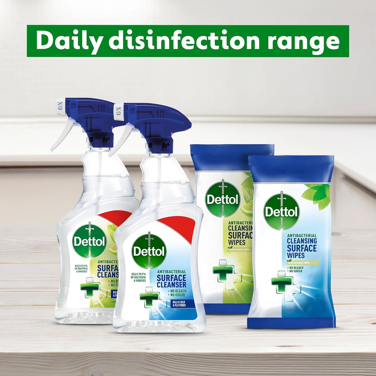 Dettol Antibacterial Multi-Surface Cleaning Wipes, 756 Count (6x126), Large Value Pack, Household Disinfectant, Kills 99.99% of Germs, Essential for Home Hygiene