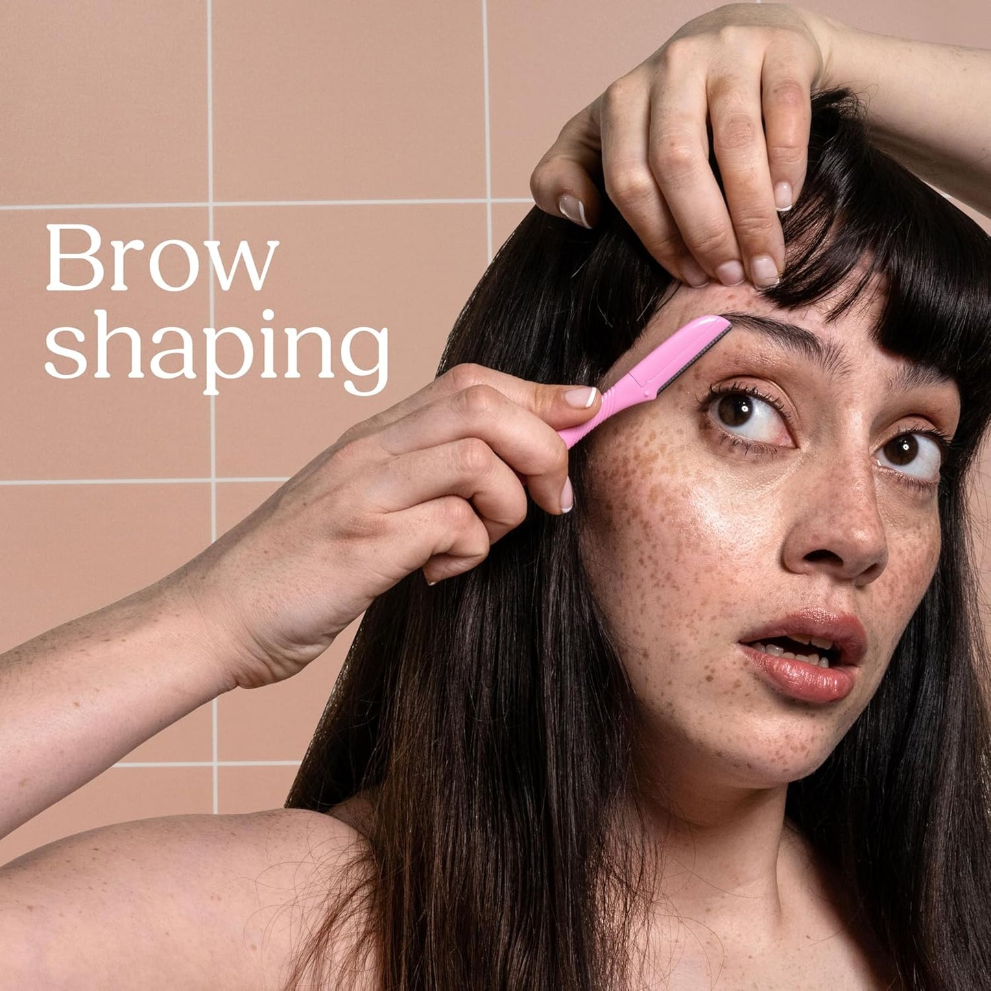 WILKINSON SWORD - Intuition Eyebrow Shaper for Women | Facial Hair Remover and Trimmer | Exfoliating Dermaplaning Tool | Pack of 3 Disposable Razors