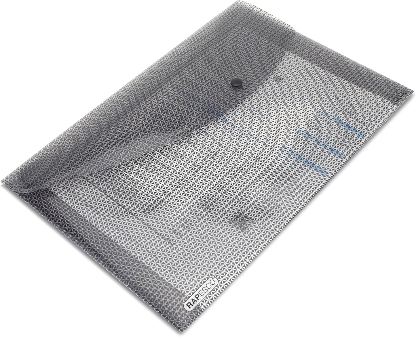 Rapesco 1259 Camouflaged Security Popper Wallet, Foolscap / A4+, Pack of 5