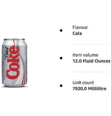 Diet Coke Can Cola, Tray | 24 x 300ml