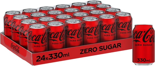 Coca Cola Zero Sugar Cans | 24 x 330ml